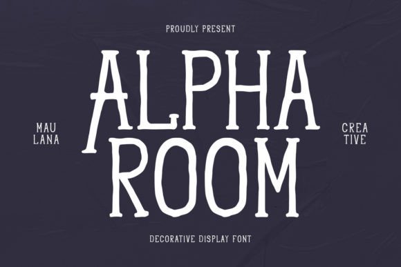 Alpha Room Font: A Bold Display Typeface for Editorial Impact