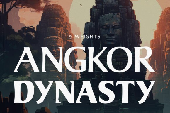 Angkor Dynasty: A Typeface for Crafting Premium Brand Stories