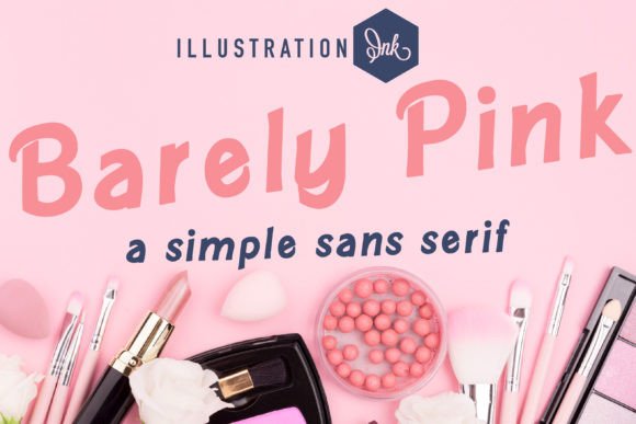 Barely Pink: A Warm Digital Typeface for Web Design