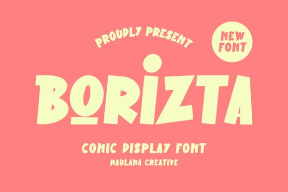 Borizta: A Bold Comic Display Font for Editorial Personality