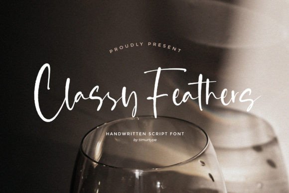 Classy Feathers: A Script Font for Elegant Digital Branding