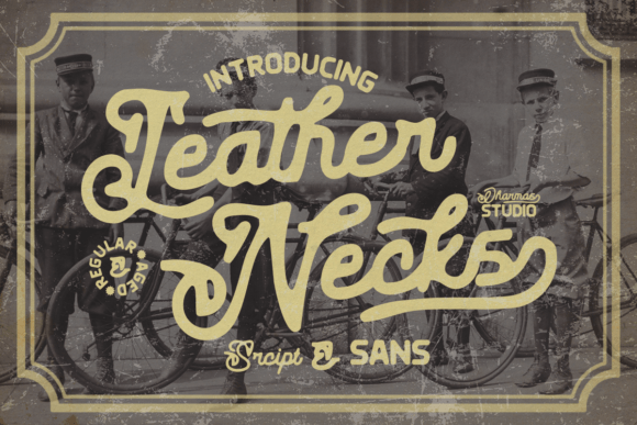 Finding That Retro Touch with the Leather Necks Font