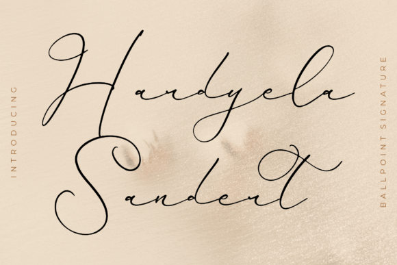 Hardyela Sandert: A Script Font for Elegant Editorial Design