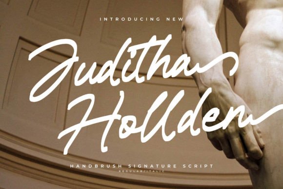 Juditha Hollden: A Handwritten Font That Elevates Your Brand