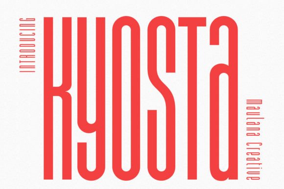 Kyosta Font: A Compressed Sans Serif for Editorial Expression