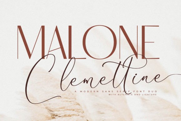 Malone Clemettine: The Font That Refines Your Brand Story