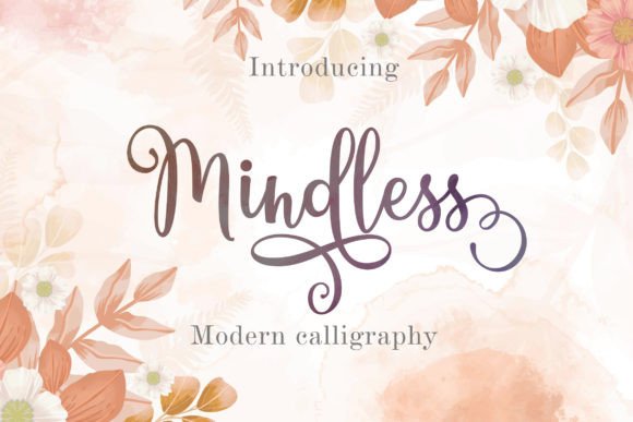 Mindless Script: An Editorial Font for Graceful Headings