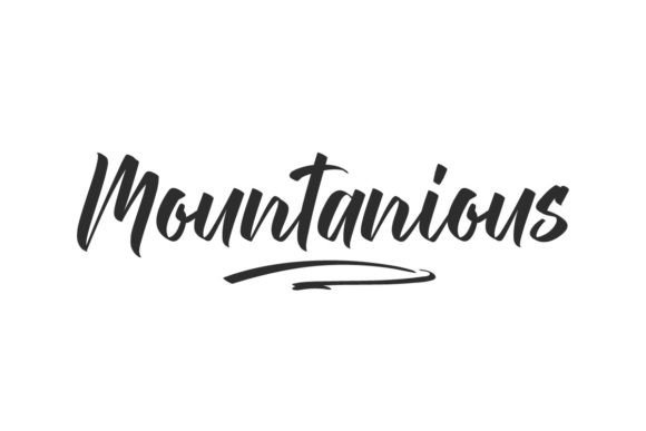 Mountanious: A Script Font Review from a Brand Designer