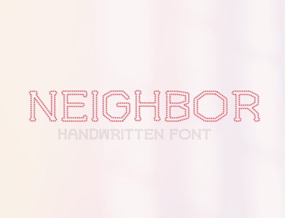 Neighbor: A Display Font Designed for Digital Identity