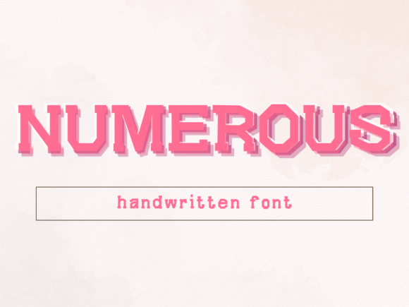 Numerous: A Display Font for Calm Editorial Designs