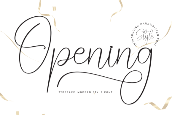 Opening: A Friendly Script Font for Editorial Mood
