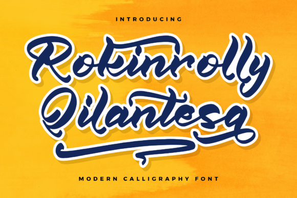 Rokinrolly Qilantesa: A Modern Calligraphy Font for Web Design