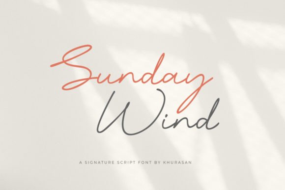 Sunday Wind: A Crafters Font for Elegant Product Designs