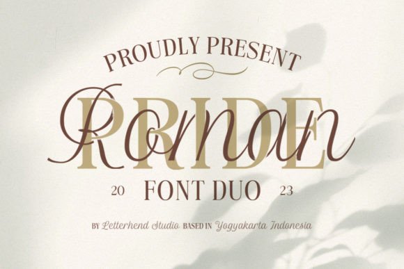 The Roman Pride Duo Font for Editorial Design