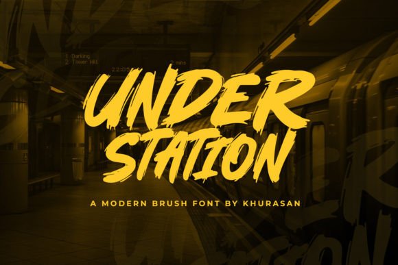 Under Station: A Bold Brush Font for Editorial Expression